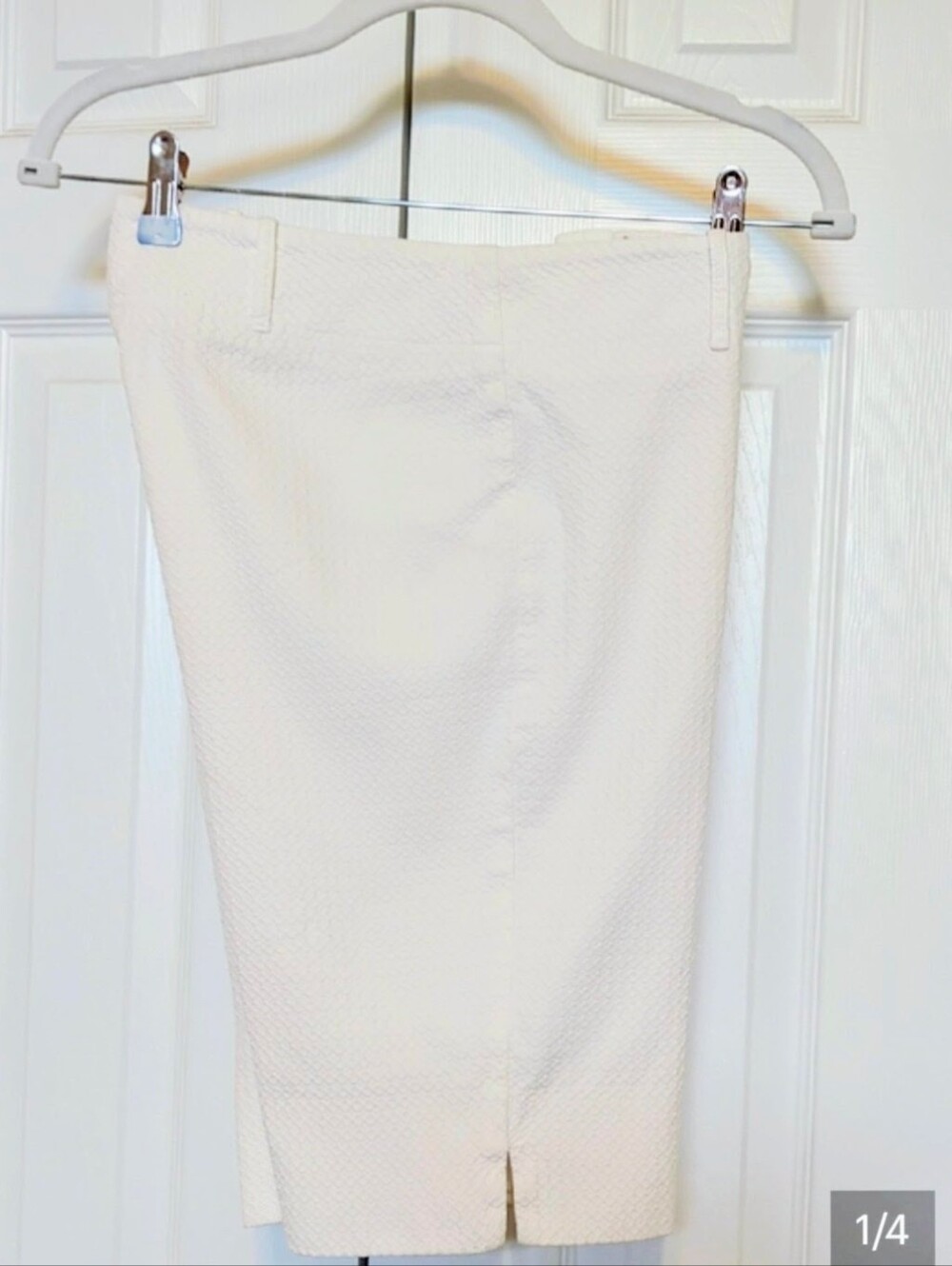 White House Black Market White Bermuda Shorts Size 10